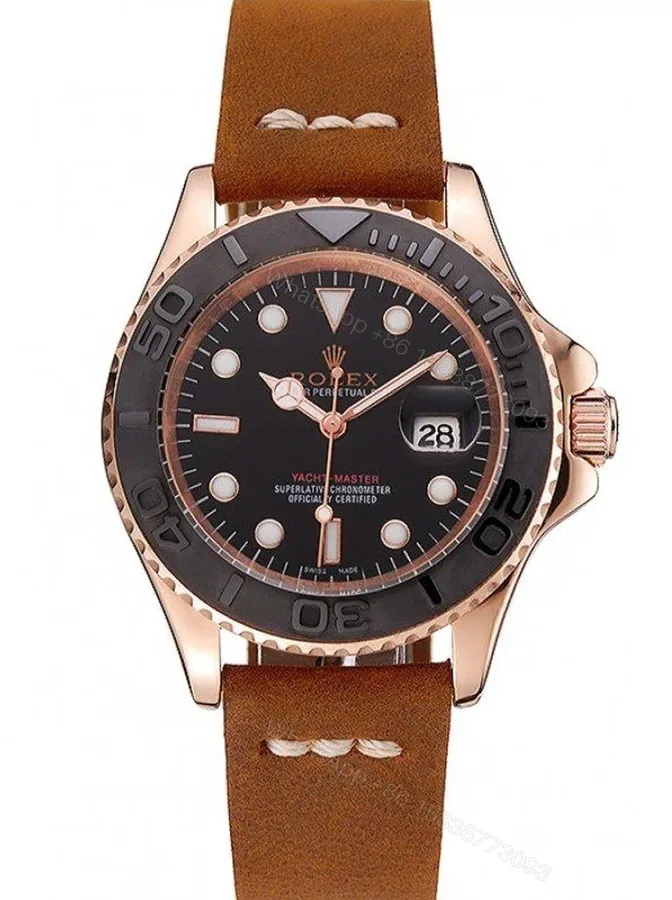 View 1 of Replica Rolex Yacht-Master Black Dial 1453861
