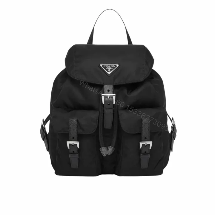 View 1 of Prada Re Nylon Medium Backpack Black 30Cm 1BZ677 RV44 F0002 V OOO