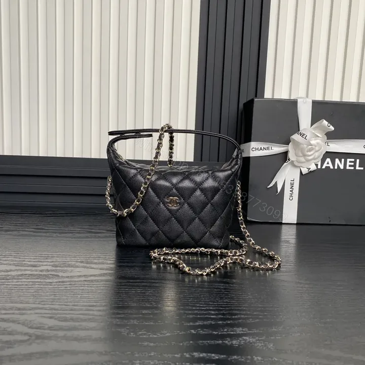View 1 of Quilted Camera Bag â€“ Gold Hardware, Leather-Style, Crossbody Luxe