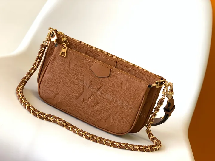 View 1 of LV 精品仿製 Dauphine MM Monogram拼接肩背包 百搭時尚款