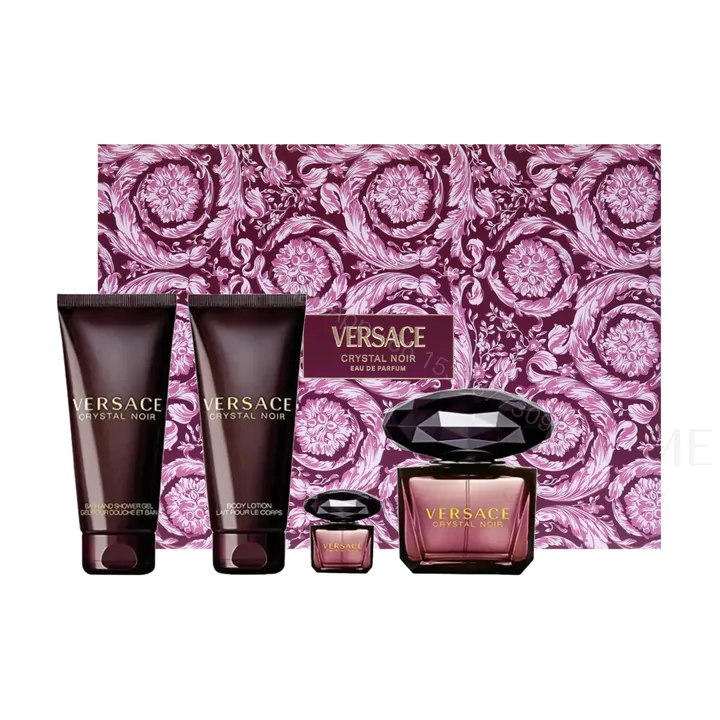 View 1 of Versace Crystal Noir Eau de Parfum for Women 4 Pcs Gift Set