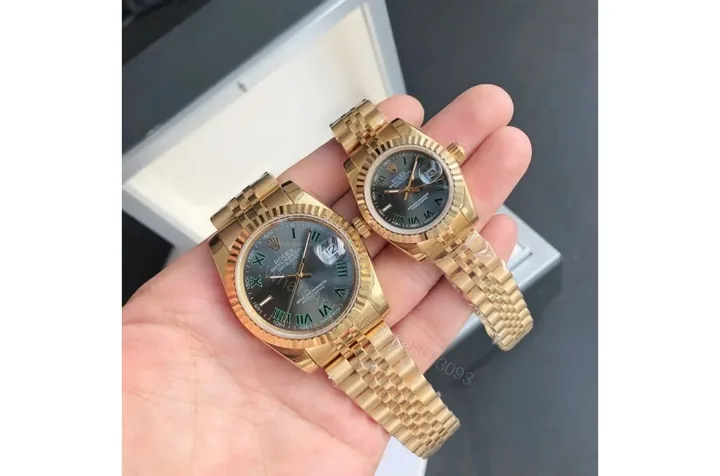 View 1 of Replica Rolex Datejust RG/RG Jubilee Bracelet 36/28 mm