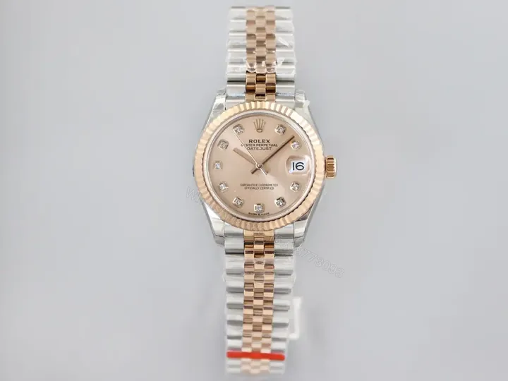 View 1 of Rolex Datejust 31 Rolesor Everose Fluted Jubilee Pink Diamond 178271-0034