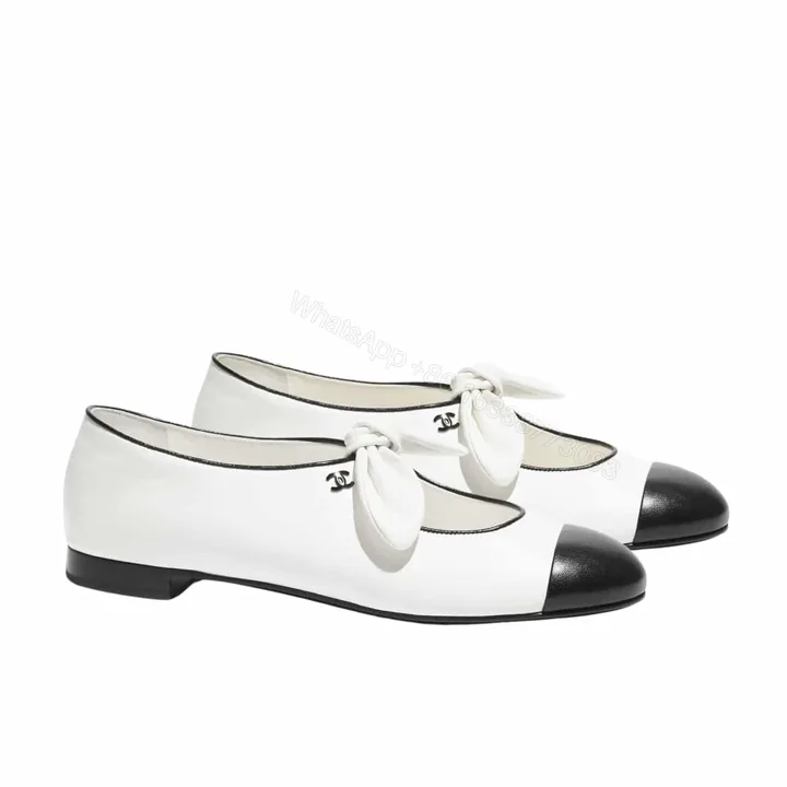 View 1 of CHANEL MARY JANES SHOES WHITE AND BLACK G46149 X01000 NABTK