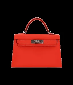 View 1 of Hermès Kelly II Sellier Mini Go Orange Field Epsom Leather Palladium Hardware
