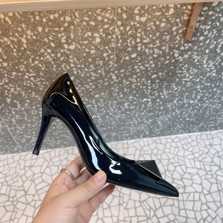 View 1 of Valentino Women Black Patent Leather Pumps