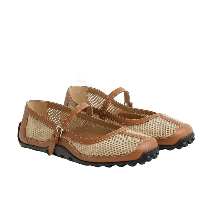 View 1 of HERMES KICHU BALLET FLATS BEIGE LIN H251170Z 7K380