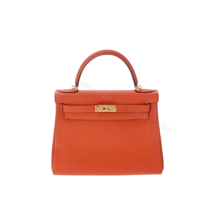 View 1 of Hermes Kelly 25 Togo Handbag Orange 25Cm