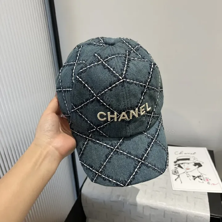 View 1 of Denim Quilted Cap: Structured Modern Streetwear