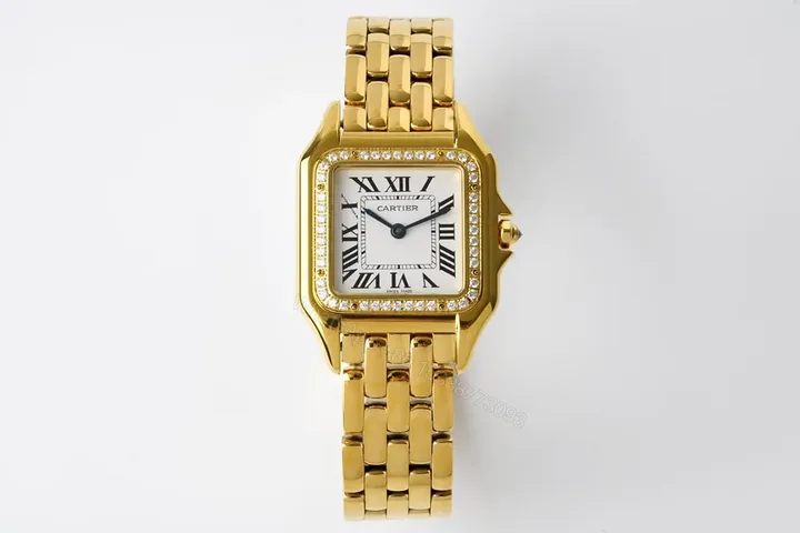 View 1 of Cartier Panthère de Cartier Yellow Gold 27x37mm Quartz Watch with Diamond Bezel