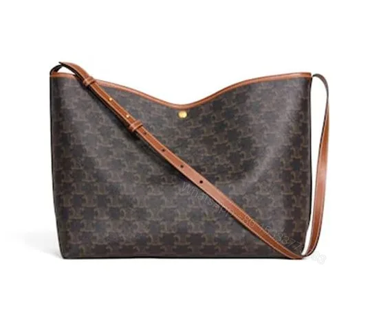 View 1 of Celine SOFT SHOPPER BAG IN Triomphe Canvas and Calfskin