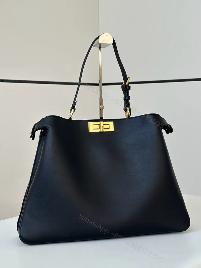 View 1 of FENDI 原單 女款 Peekaboo 手提包 黑色 大容量設計 商務通勤款