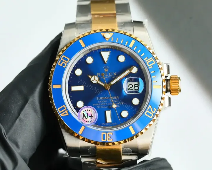 View 1 of Rolex Submariner Date 41 Stainless Steel Yellow Gold Blue Dial Oyster 126613LB-0002