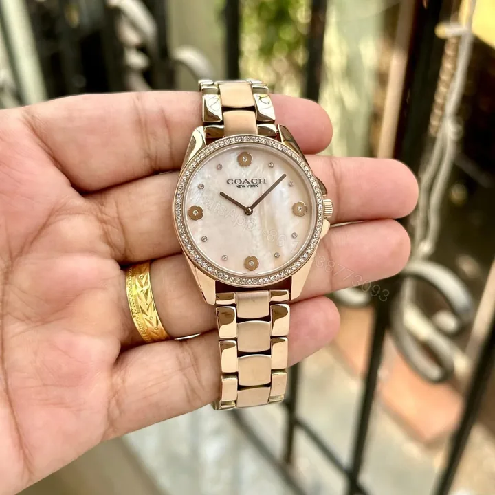 View 1 of Coach Mother Pearl Analog
