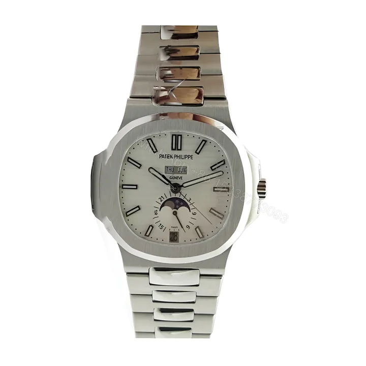 View 1 of Patek Philippe Nautilus White Dial Replica