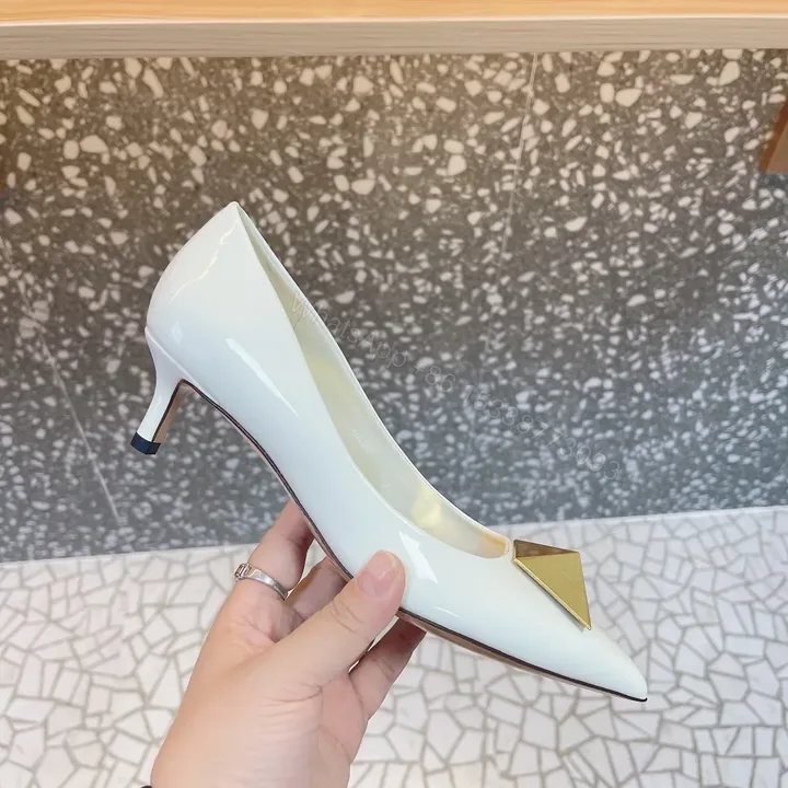View 1 of Valentino Women White Patent Leather Heels