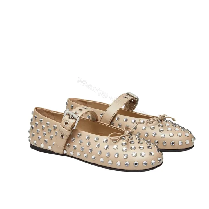 View 1 of MIUMIU BALLERINAS IN BEIGE