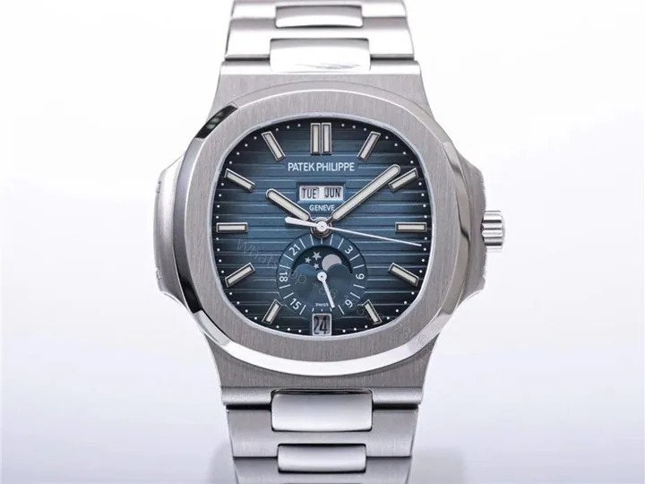 View 1 of Replica Patek Philippe 5726 Blue Calendar Watch