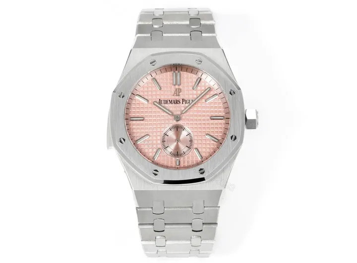 View 1 of JF Factory Audemars Piguet Royal Oak 26591IP Series Men’s Watch – Stainless Steel with Pink Dial