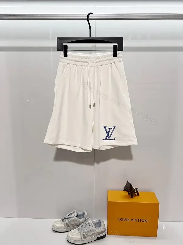 View 1 of Minimalist Luxe Sweatshorts: Premium Relaxed Fit, LV Accent Shorts