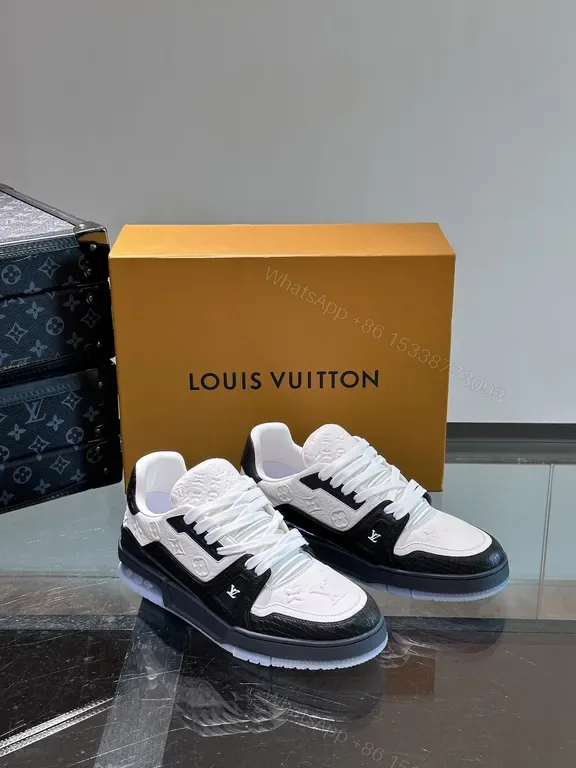 View 1 of Bold Contrast Leather Sneakers: Sculpted Comfort, Black & White