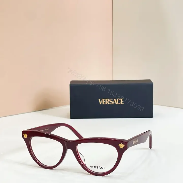 View 1 of Burgundy Acetate Eyewear: Luxury Round-Frame with Gold Accents