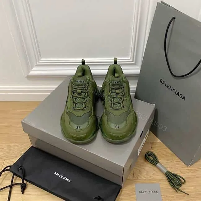 View 1 of BALENCIAGA MEN’S TRIPLE S SNEAKER CLEAR SOLE – BB188