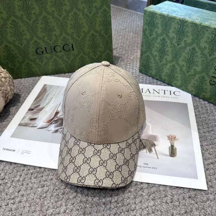 View 1 of Gucci高仿GG棒球帽 米白拼老花 經典復古設計帽款