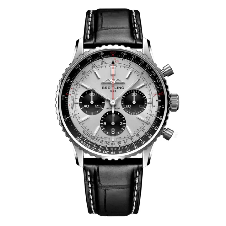 View 1 of Breitling Navitimer B01 Chronograph White Dial Replica