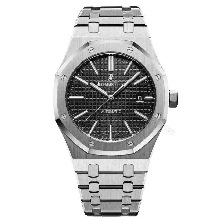 View 1 of Swiss Clone Replica AP ROYAL OAK Silver Black Dial