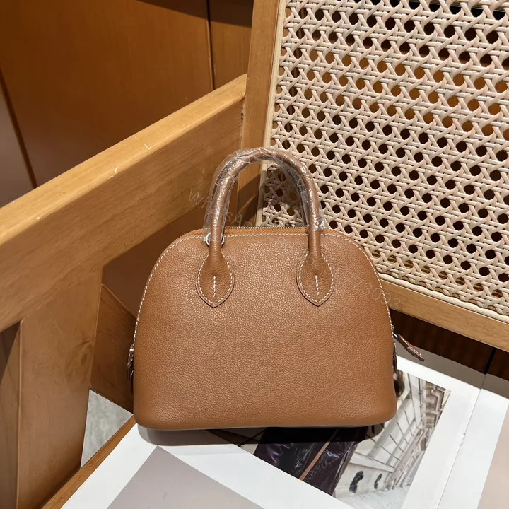 View 1 of Hermes A貨 女款 Bolide 手提包 焦糖棕百搭款