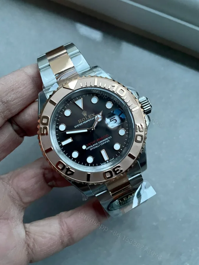 View 1 of CF FACTORY 1:1 Rolex Yacht-Master 116621 SS/RG 904L steel Black Dial VS3235