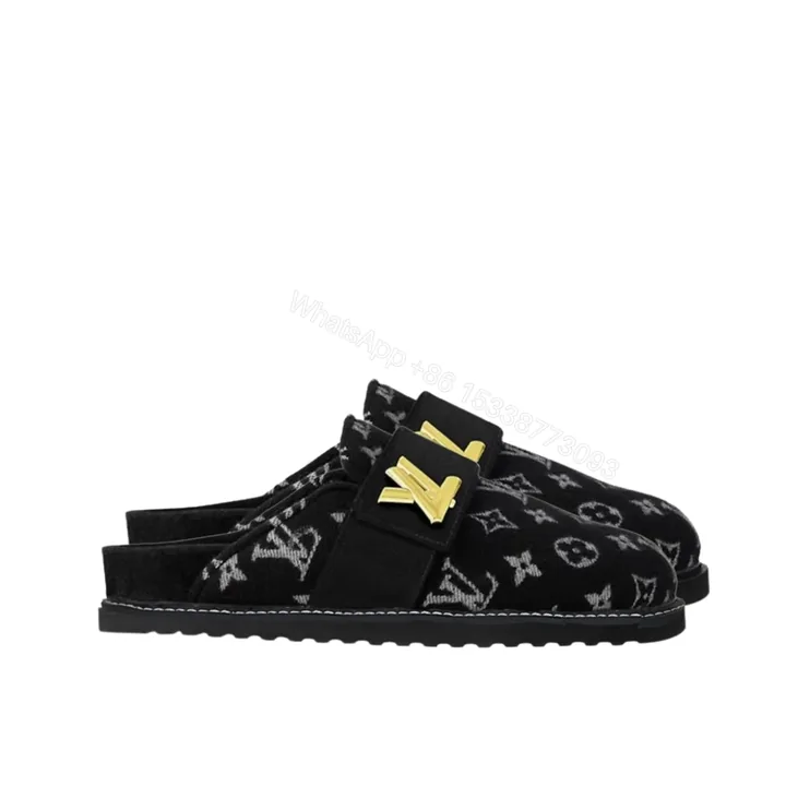 View 1 of Louis Vuitton Lv Cosy Flat Comfort Clog Black 1Aidou