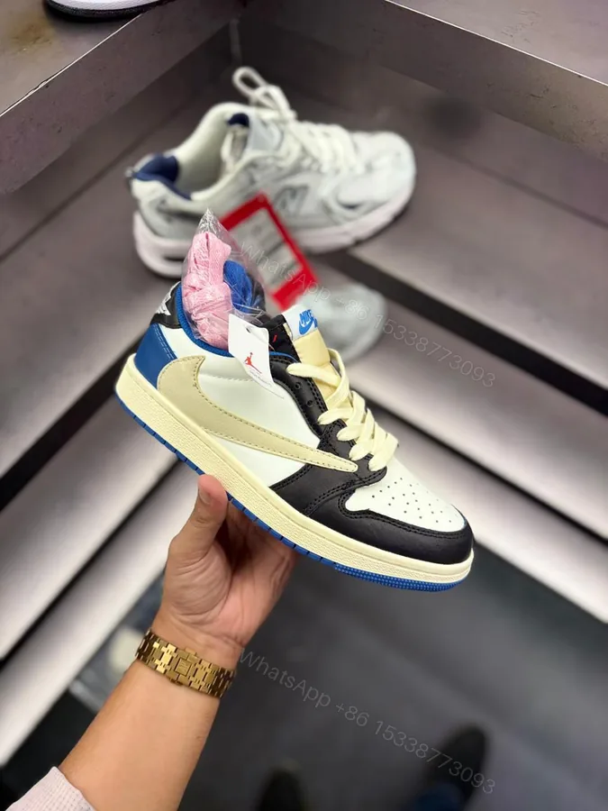 View 1 of First Copy Air Jordan Retro 1 Travis Scott x Fragment