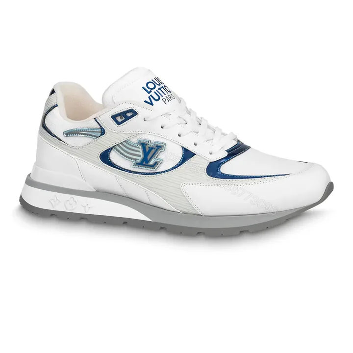 View 1 of LOUIS VUITTON RUN AWAY SNEAKERS IN WHITE AND BLUE – LSVT360