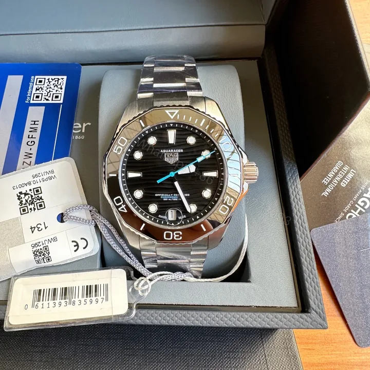 View 1 of TAG Heuer Aquaracer Professional 300 36 Stainless Steel Black Bracelet WBP231D.BA0626