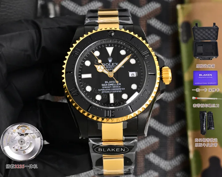 View 1 of Rolex原单Submariner黑武士潜航者腕表 男士机械潜水手表