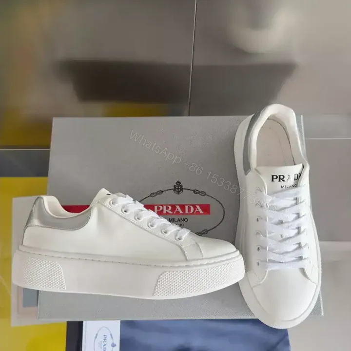 View 1 of PRADA LEATHER LOW-TOP SNEAKERS – PRD062