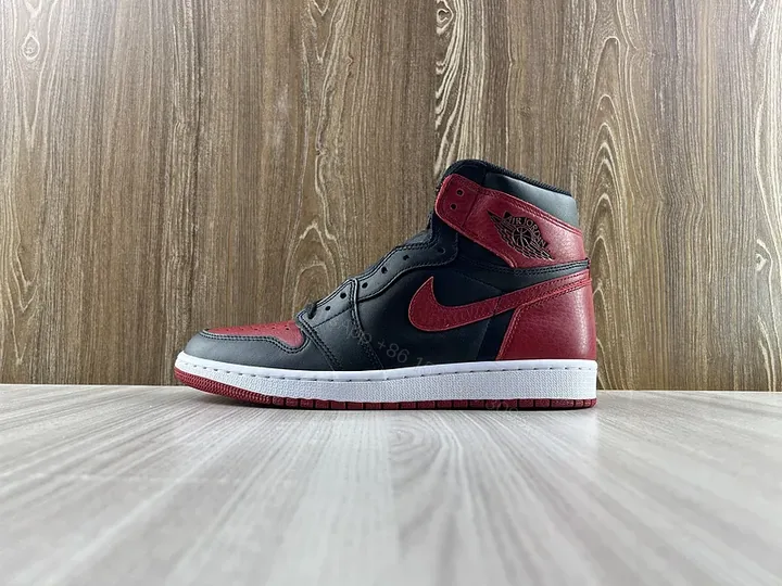 View 1 of Bold Contrast Leather High-Top Sneakers for Men