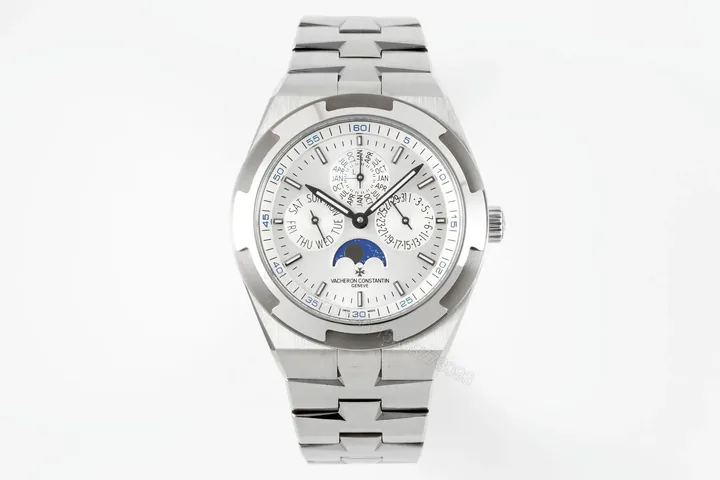 View 1 of GS Factory Vacheron Constantin Overseas Perpetual Calendar 4300V – Silver Dial, Stainless Steel Bracelet, Ultra-Thin Automatic Movement