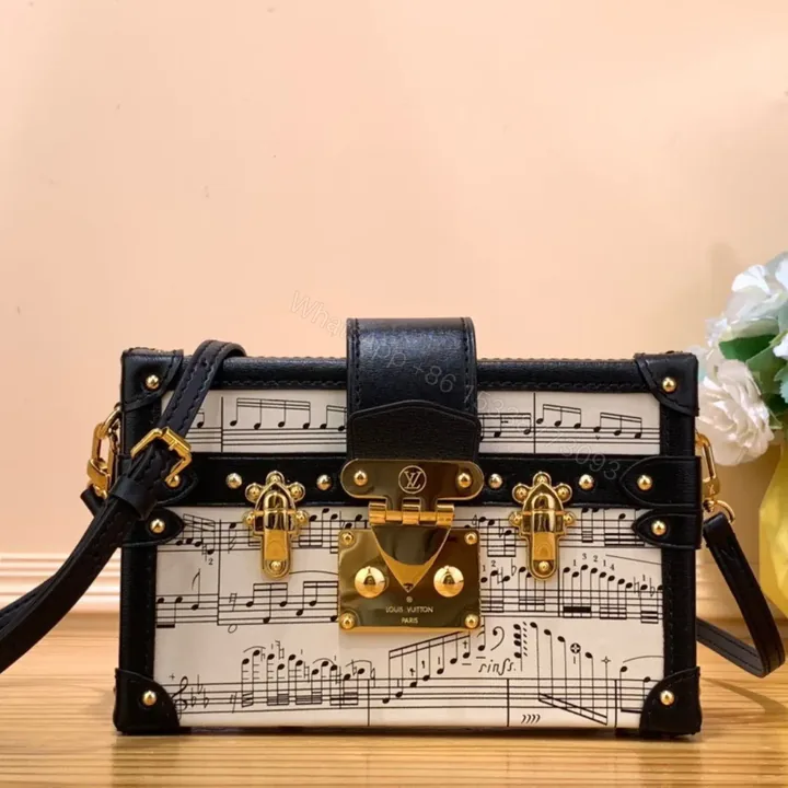 View 1 of Louis Vuitton LV Petite Musical Pattern Like Auth Handbags 20×12.5x5cm