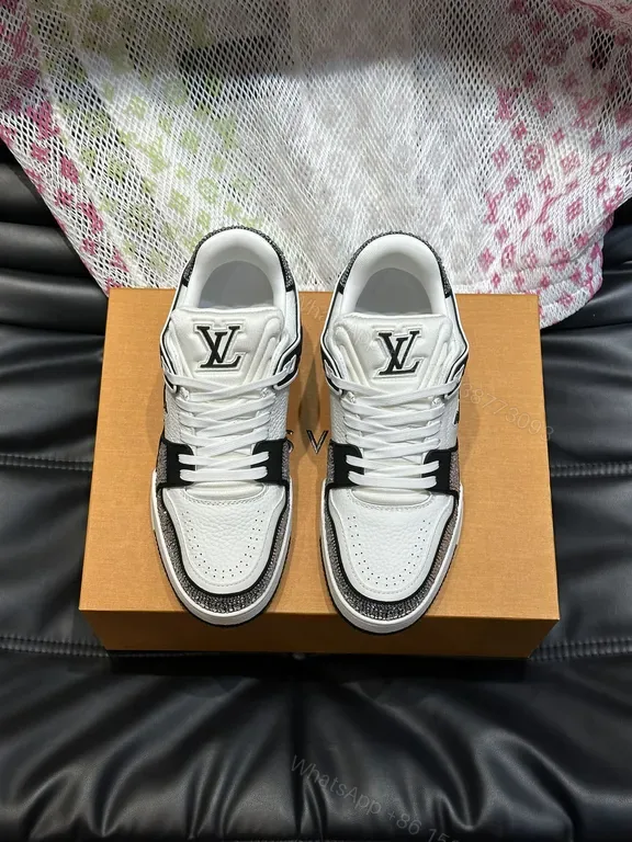 View 1 of Modern Signature Sneaker: Premium Leather, Minimalist LV-Inspired Design