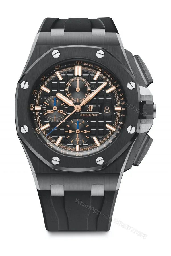 View 1 of Replica Audemars Piguet Royal Oak Offshore Selfwinding Chronograph Black 26405CE.OO.A002CA.02