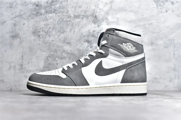 View 1 of Air Jordan 1 Retro High “Washed Black” Reps