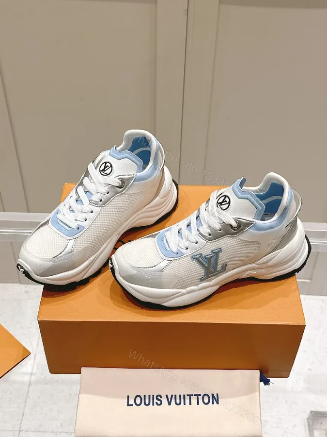 View 1 of Chunky Luxe Sneakers: Subtle Monogram, Premium Knit & Leather