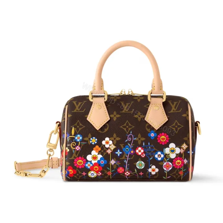 View 1 of Louis Vuitton X Takashi Murakami Speedy Bandoulière Brown 20Cm