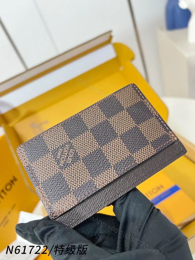 View 1 of Compact Cardholder: Patterned Luxury, Everyday Essential
