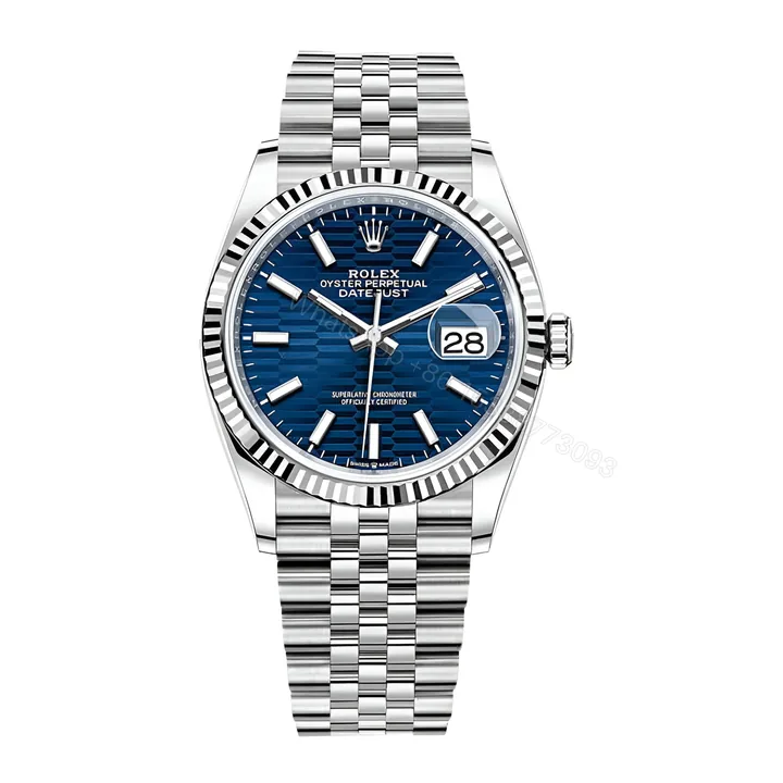 View 1 of Rolex Datejust Steel Automatic 126234 Blue Dial Jubilee Replica
