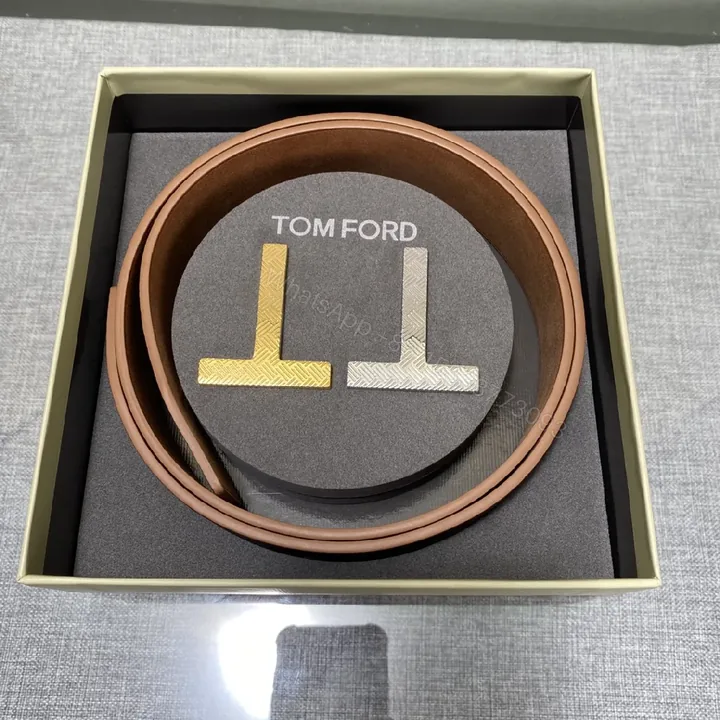 View 1 of Dual-Tone Luxury Belt: Matte Leather, Gold/Silver Buckle