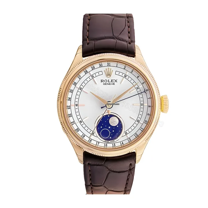 View 1 of Rolex Cellini Moonphase White Dial New 50535-0002 Replica